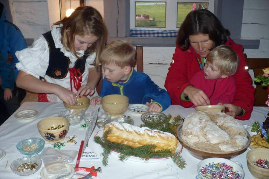 Vánoce ve skanzenu. Zdroj: ZO ČSOP Orlice