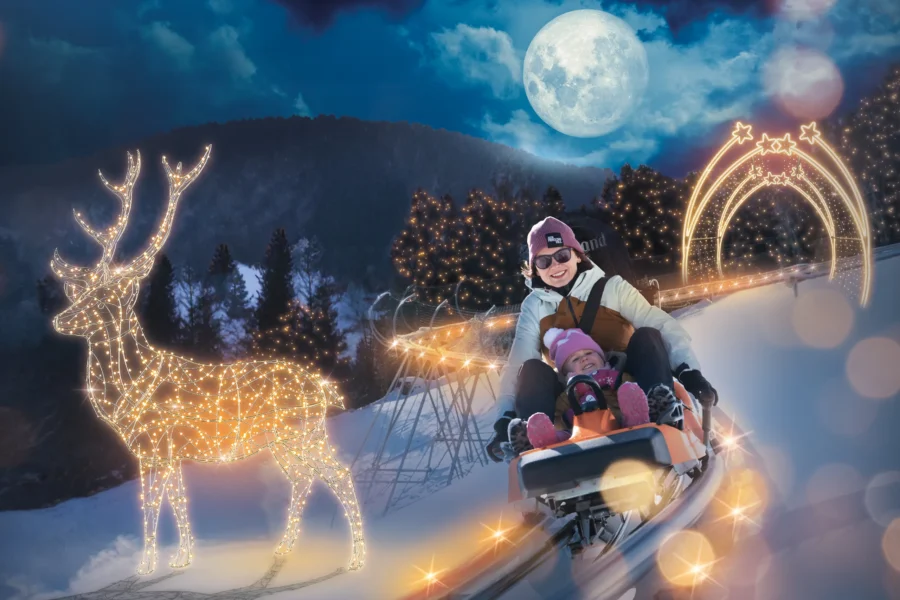 Magická jízda na bobové dráze. Zdroj: Relax Park Pec pod Sněžkou