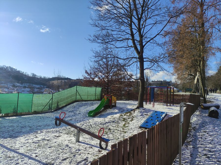 Dětské hřiště v Lysické oboře. Foto: Lucie Růžičková