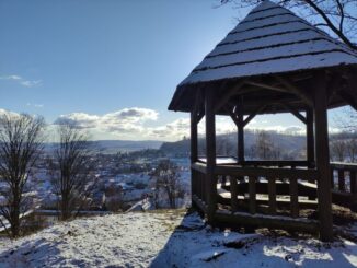 Vyhlídkový altán v Lysické oboře. Foto: Lucie Růžičková