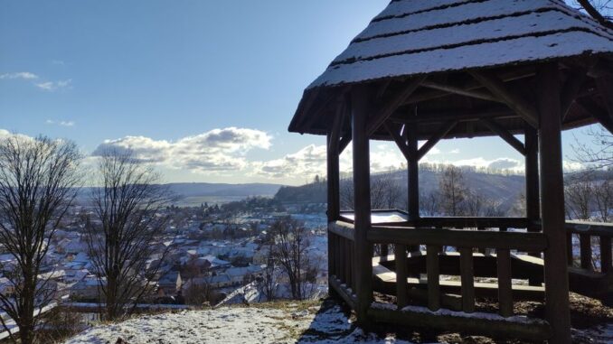 Vyhlídkový altán v Lysické oboře. Foto: Lucie Růžičková
