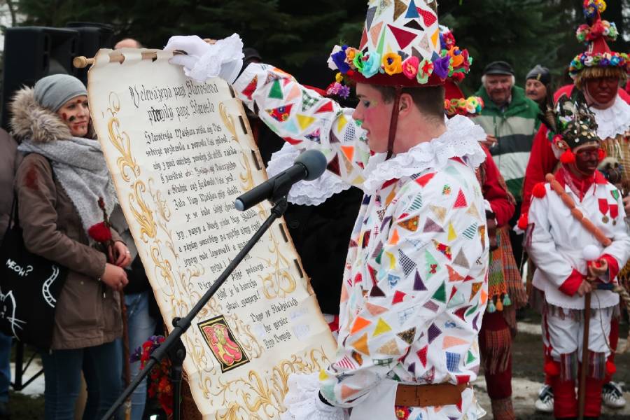 Masopust na Veselém kopci. Foto: Pavel Bulena. Zdroj: Národní muzeum v přírodě
