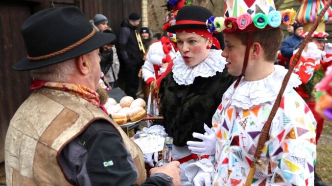 Masopust na Veselém kopci. Foto: Pavel Bulena. Zdroj: Národní muzeum v přírodě