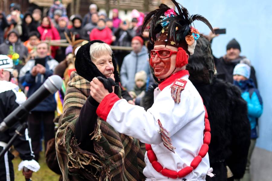 Masopust na Veselém kopci. Foto: Pavel Bulena. Zdroj: Národní muzeum v přírodě