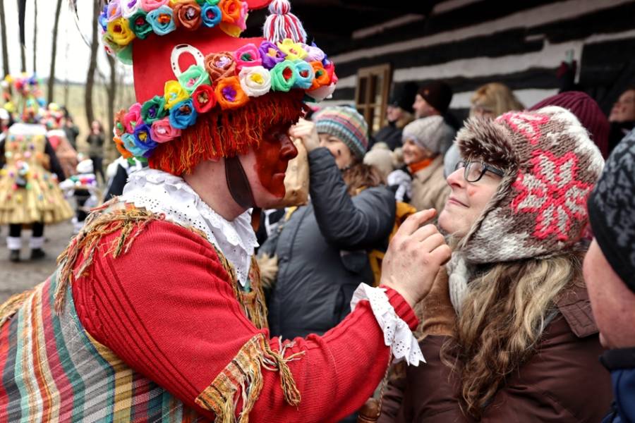 Masopust na Veselém kopci. Foto: Pavel Bulena. Zdroj: Národní muzeum v přírodě