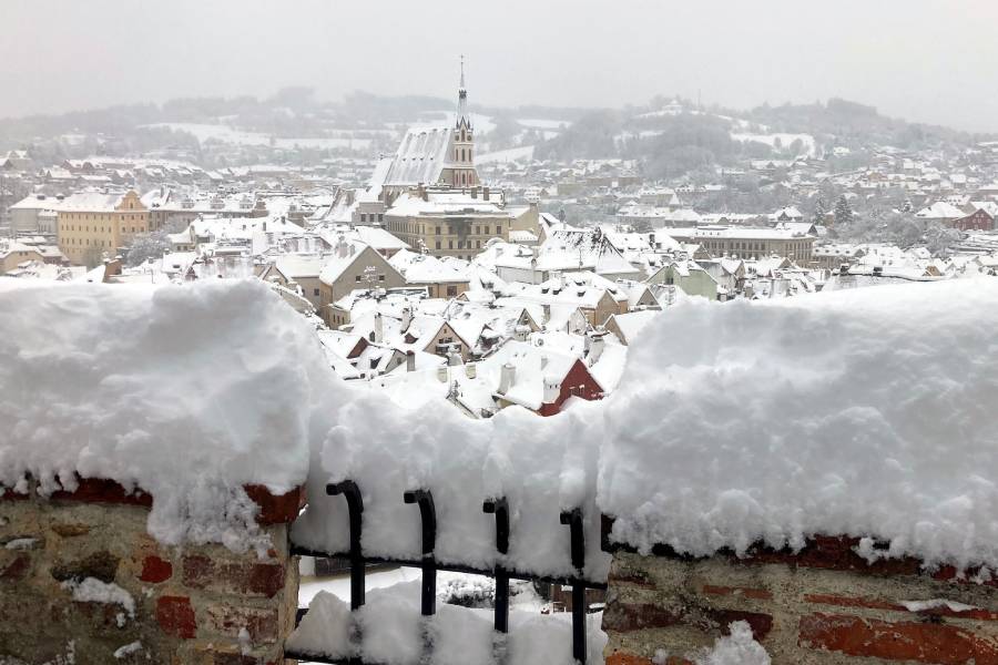 Výhled na Český Krumlov. Zdroj: Národní památkový ústav