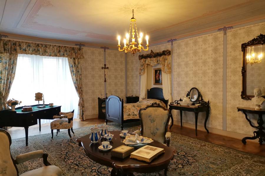 Šlechtické apartmá na zámku Zákupy. Zdroj: Národní památkový ústav