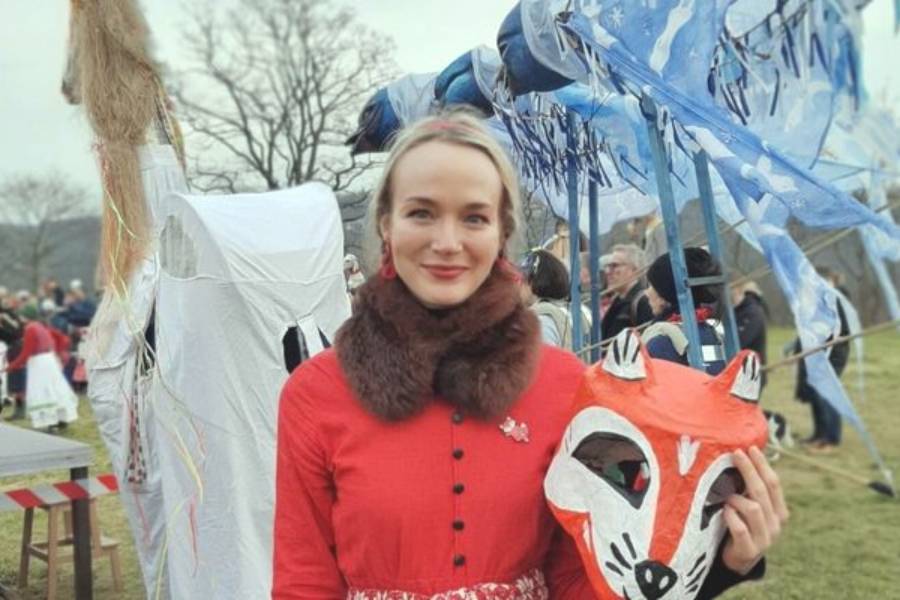 Workshop výroby masopustních masek. Zdroj: Národopisné muzeum Praha