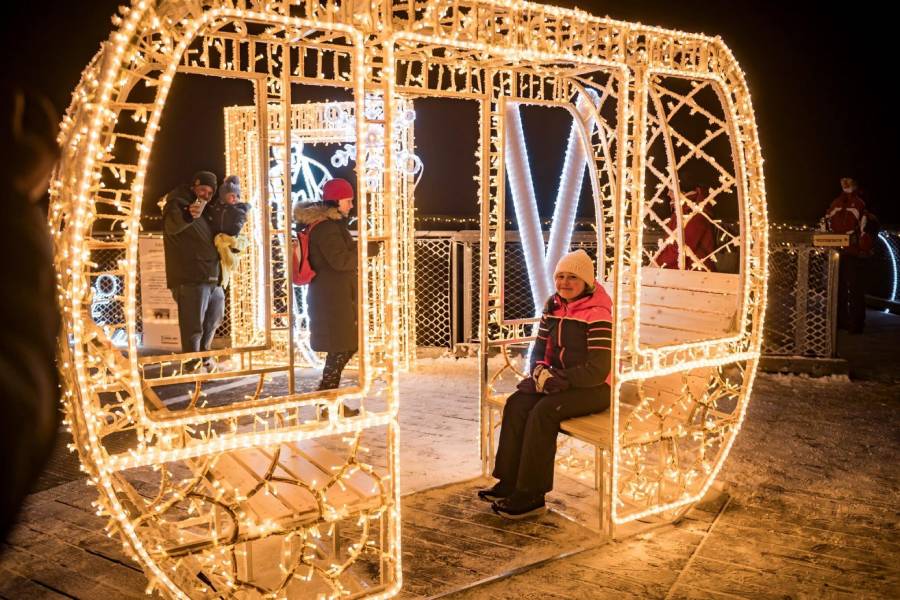 Odpočinek na vrcholu. Zdroj: Stezka korunami stromů Krkonoše