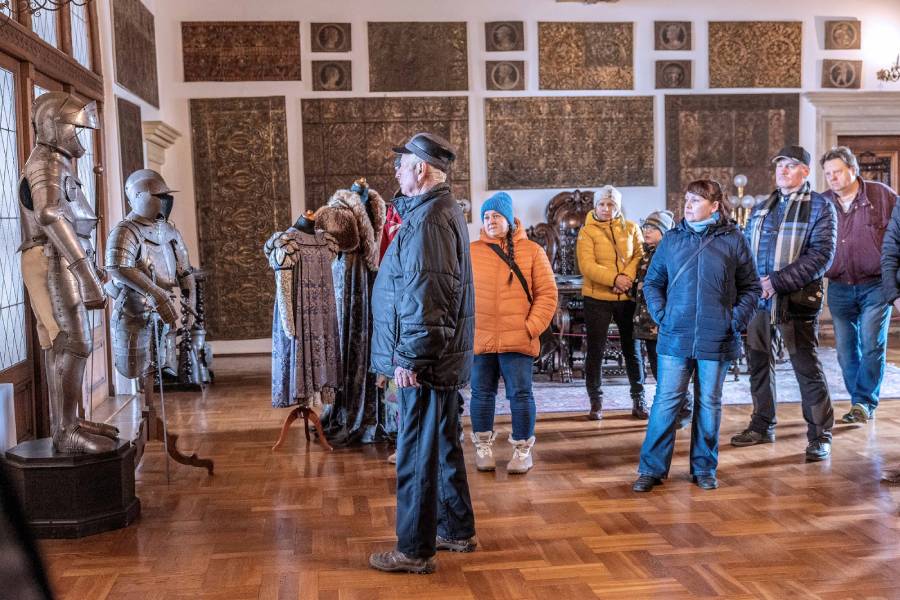 Prohlídky na hradě Šternberk. Zdroj: Národní památkový ústav