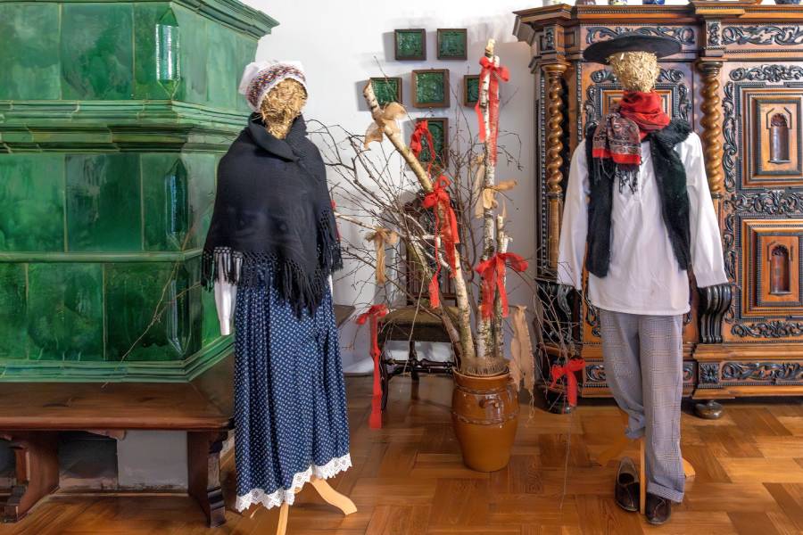 Tematická výzdoba na hradě Šternberk. Zdroj: Národní památkový ústav