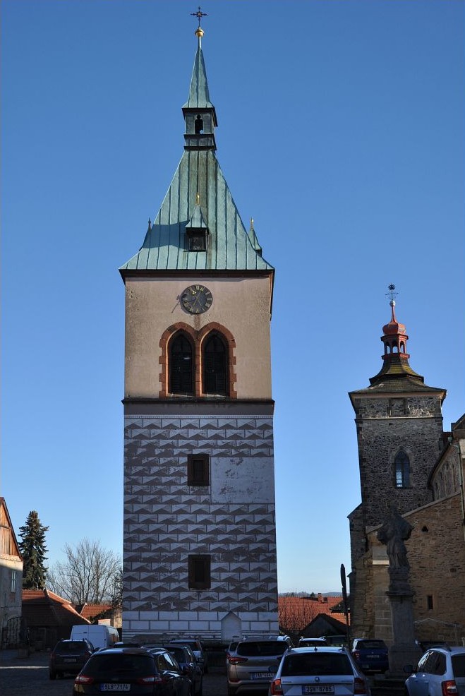 Zvonice na Mírovém náměstí v Kouřimi. Foto: Petr Fabian. Zdroj: <a href="http://www.hrady-zriceniny.cz">Hrady-zříceniny.cz</a>