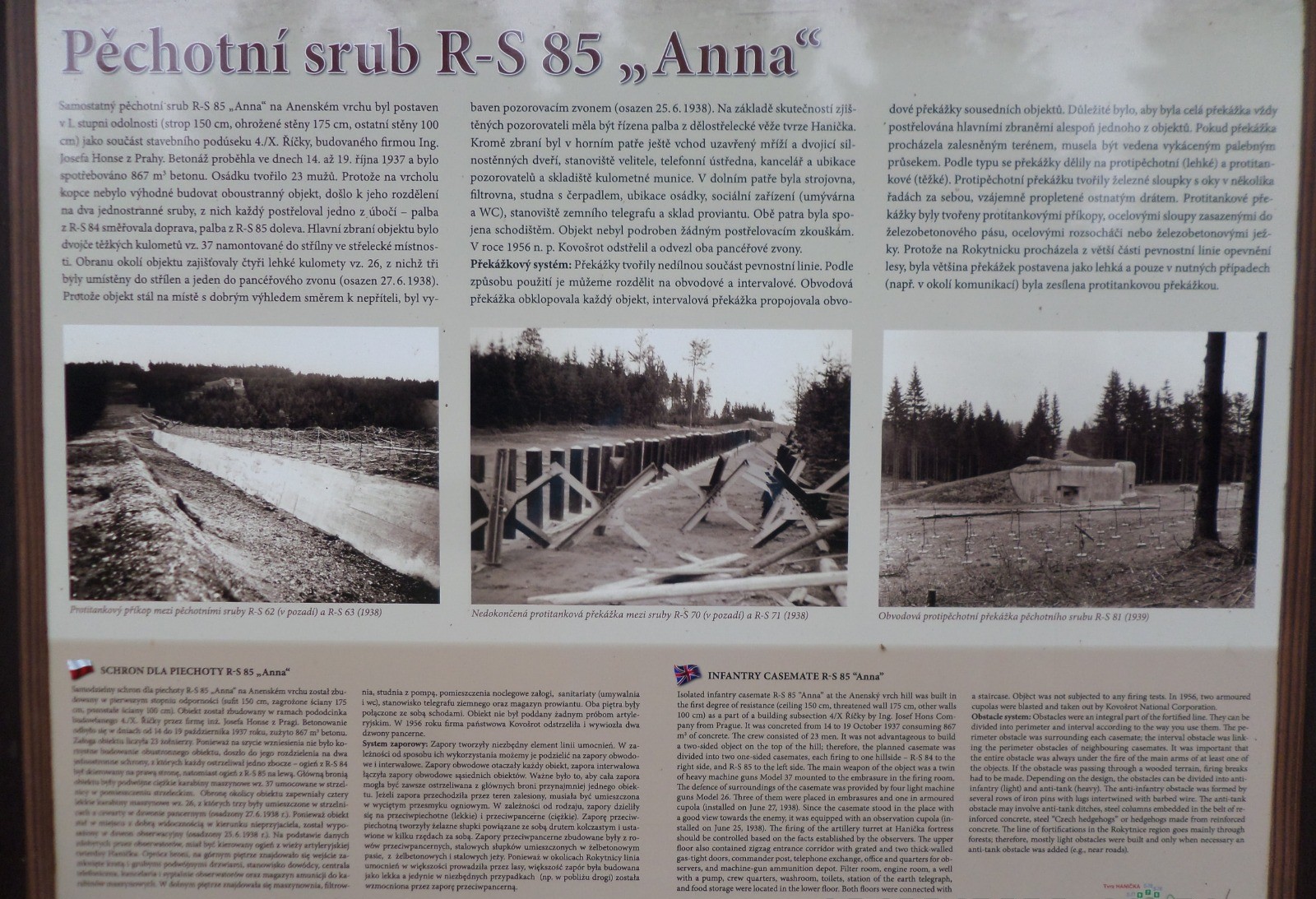 Informační tabule na Anenském vrchu. Foto: Anna Petruželková